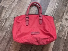 Neuwertig Liebeskind Hand-Tasche Rot Leder Textil 