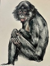 👉großes Aquarell "alter