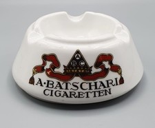 alter Porzellan Aschenbecher Batschari Cigaretten