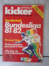 kicker Sonderheft Fußball Bundesliga 1981/1982 -guter Zustand