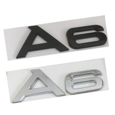 Für Audi A6 Schriftzug Embleme Aufkleber Logo Flache Badge Auto NEW
