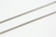 Goldkette 585 Weißgold 14 K filigran Flachpanzerkette 45 cm Ø 1,8 mm 5,19 g