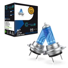 H7 BOX 6000K HALOGEN LAMPEN XENON LOOK OPTIK EFFEKT BIRNEN SUPER WHITE 55W