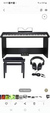 E Piano Keyboard 61-Tasten mit Mikrofon Aufnahmefunktion 6 Demos. Super Zustand