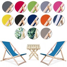 Sonnenliege strandliege holz - sonnenliege,