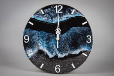 Wanduhr Epoxid Harz Wand Dekoration Uhr Handmade Geschenk