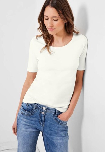 Cecil basic kurzarmshirt - cecil, lena
