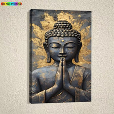 Leinwanddruck buddha mit - leinwanddruck,
