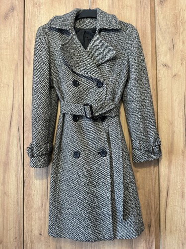 Vintage wollmantel grau - vintage,