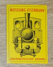 Alter Aufkleber Sticker Museums-Eisenbahn Bruchhausen-Vilsen Asendorf