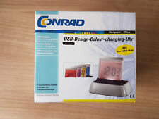 USB-Design-Colour-changing-Uhr *** OVP ***