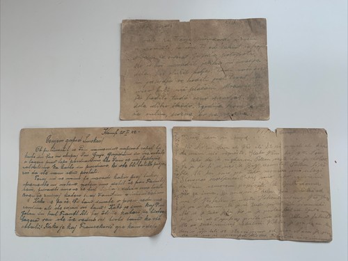 1942 orig postkarte brief - 3x,