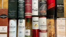 Laphroaig, Lagavulin, GlenDronach, Glengoyne, Bunnahabhain, Ardbeg, Talisker,