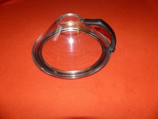 Brathaube Spritzschutz für Pfannen und Töpfe 24 - 28 cm Glas Deckel mit Öffnung