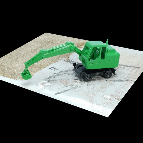 Spur radbagger ausgestreckt - tt,