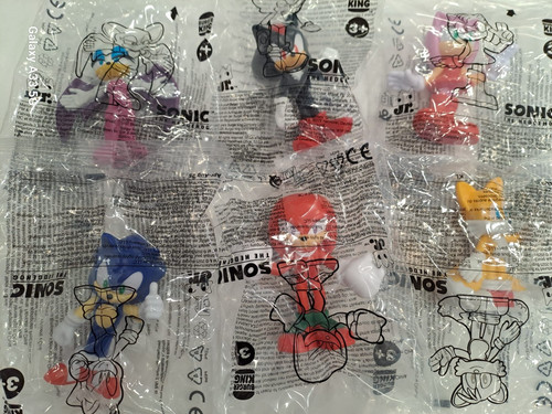 Sonic the hedgehog set - sonic, 6