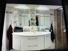 Badezimmer Wsschbeckenunterschrank incl Spiegelschrank