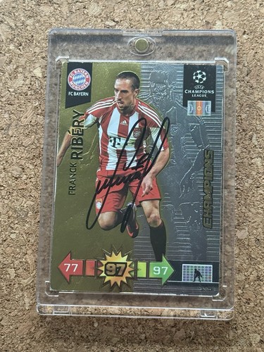 Franck ribery signed panini - signed, on