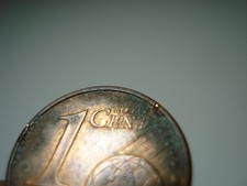 1 Cent Münze 2002 Italien