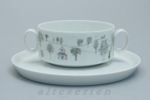 Suppentasse mit untere - suppentasse,