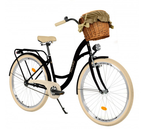 Fahrräder mit weidenkorb - fahrräder,