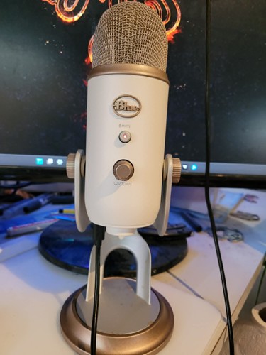 Blue yeti vintage white - blue,