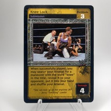 WWE WWF Rare Raw Deal CCG Wrestling Collector Trading Card KNEE LOCK SUMMERSLAM