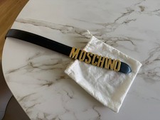 Gürtel MOSCHINO Gr. 70 Leder schwarz