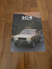Peugeot 104 prospekt - prospekt, 1979
