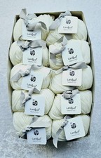 500g Lana Grossa Landlust Merino 120 Sh 101 Natur Lot 5601 Schurwolle