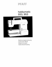 PFAFF Hobbymatic 933, 953