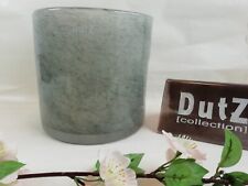 Dutz Vase Cylinder New Grey H 18 cm Glas rund Zylinder grau verwischt collection