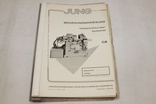 Betriebsanleitung - Innen-Schleifautomat Schleifmaschine - JUNG - C8 - 1960