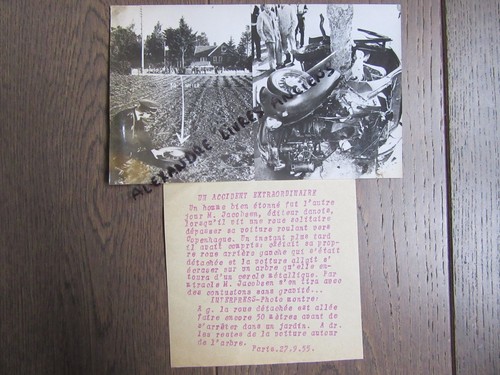 Pressefoto 1955 autounfall - pressefoto, m
