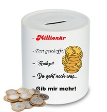 Lustige Spardose Millionär