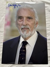 Christopher Lee Original Autogramm 20x30cm Foto Dracula, Herr Der Ringe