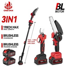 3IN1 Akku Kettensäge Teleskop