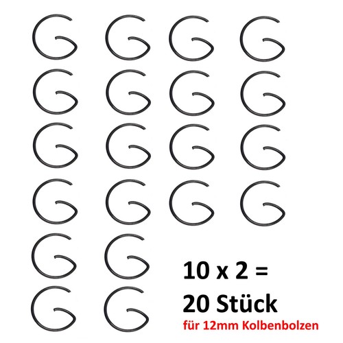 10x kolbenclips 12mm - 2,
