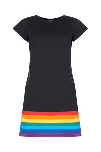 Rainbow dress mit taschen - dress,