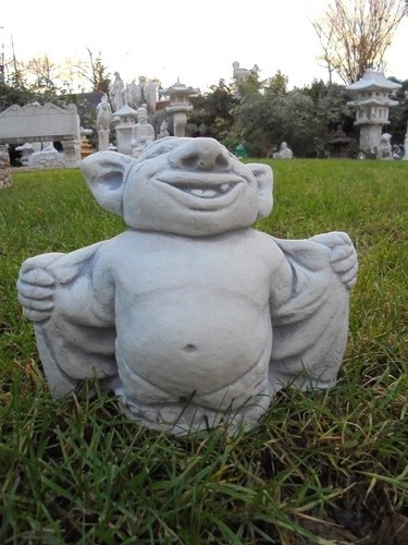 Steinfigur troll mit - "troll,