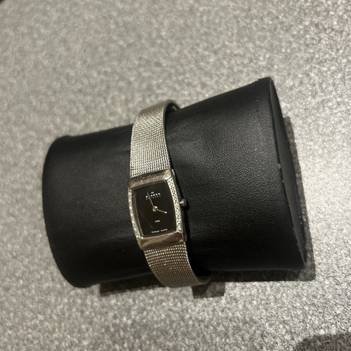 Skagen platinierte damenuhr - skagen,