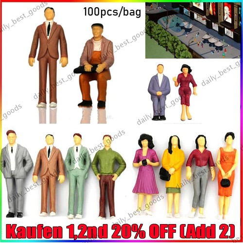 100stk 100 modellfiguren - 100stk, 1/100