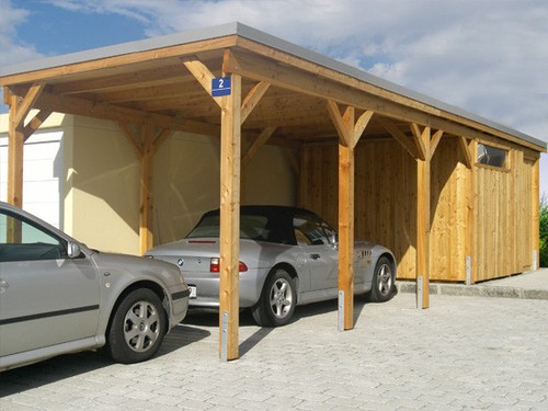 Carport 3x9m überdachung - 3x9m,