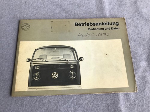 Betriebsanleitung bus t2 - betriebsanleitung, vw