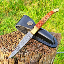 Taschenmesser Laguiole Damastmesser Damaszener Klappmesser scharf handmade (LG31