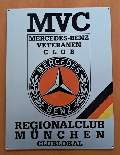 Schild mvc mercedes - schild,, mercedes-benz