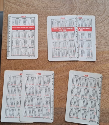 Ddr taschenkalender 1989 - ddr,