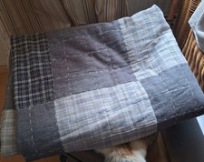 Bettüberwurf "Patchwork", Grautöne