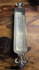 Schale Brotschale Baguette französische Lilie Griffe Alu/Nickel 58cm Colmore