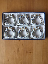 6 Serviettenringe mit Rose